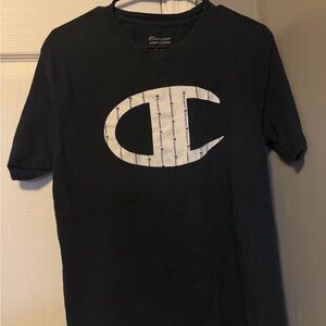 Champion Black Short Sleeve Tee